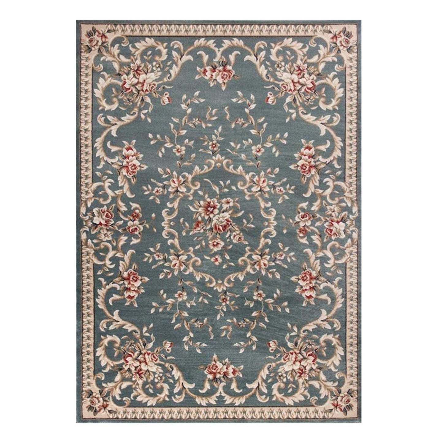 9' X 12'  Polypropylene Slate Blue Area Rug