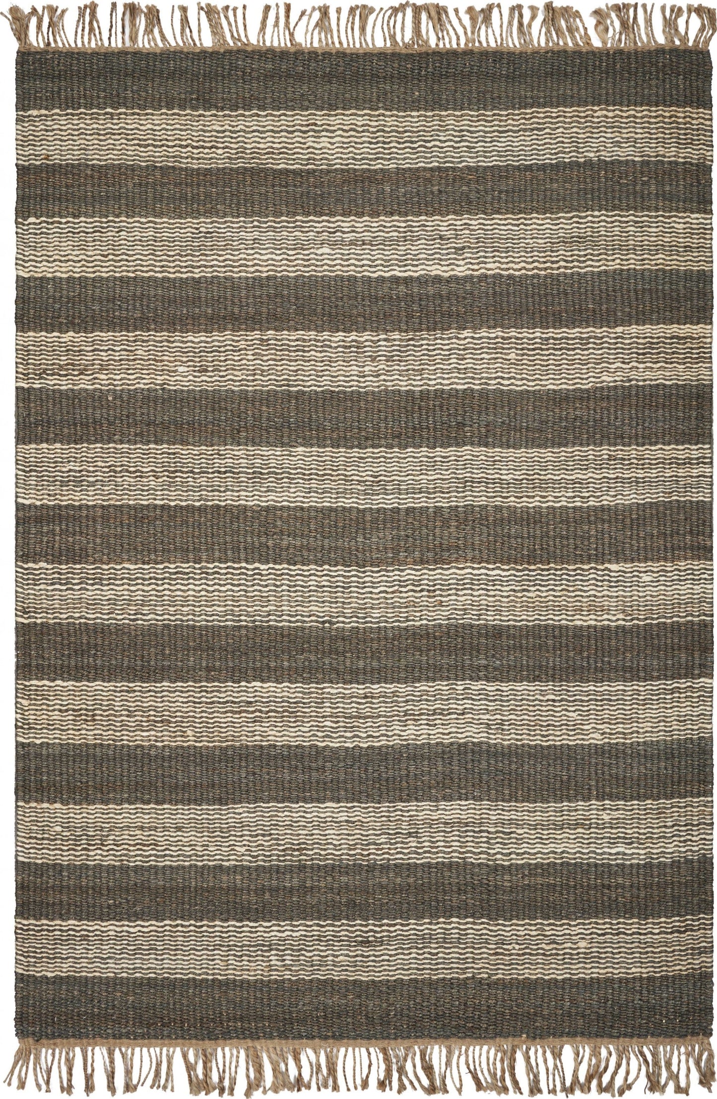 5' X 7' Jute Slate Area Rug