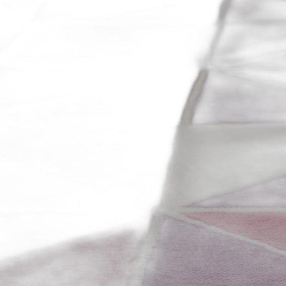 6'7 X 9'6 Polyester Ivory Pink Area Rug