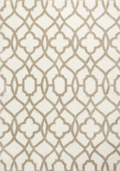 7 X 10 Microfiber Ivory Or Beige Area Rug