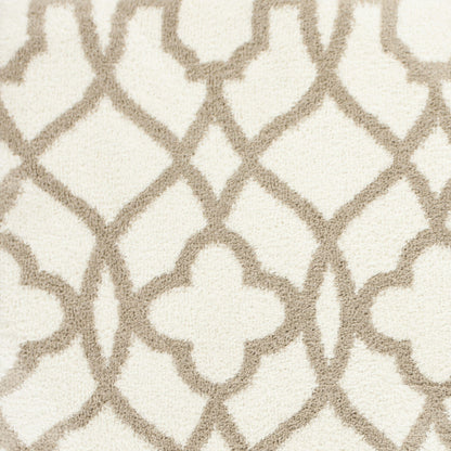 7 X 10 Microfiber Ivory Or Beige Area Rug