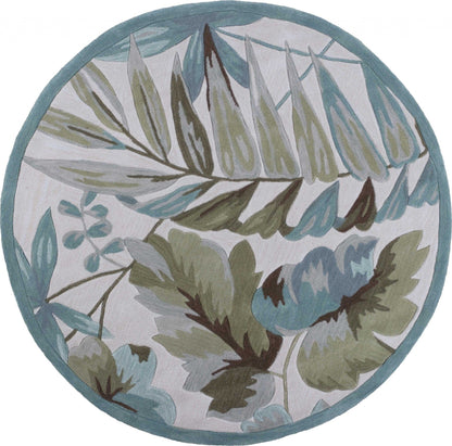 5' X 7' 6 Polyester Ivory  Area Rug