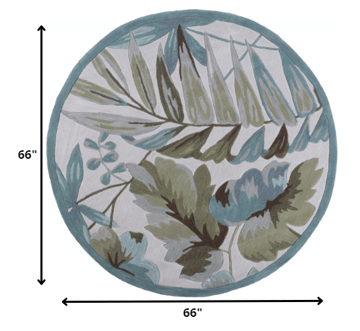 5' X 7' 6 Polyester Ivory  Area Rug