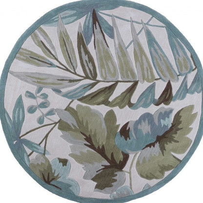 5' X 7' 6 Polyester Ivory  Area Rug