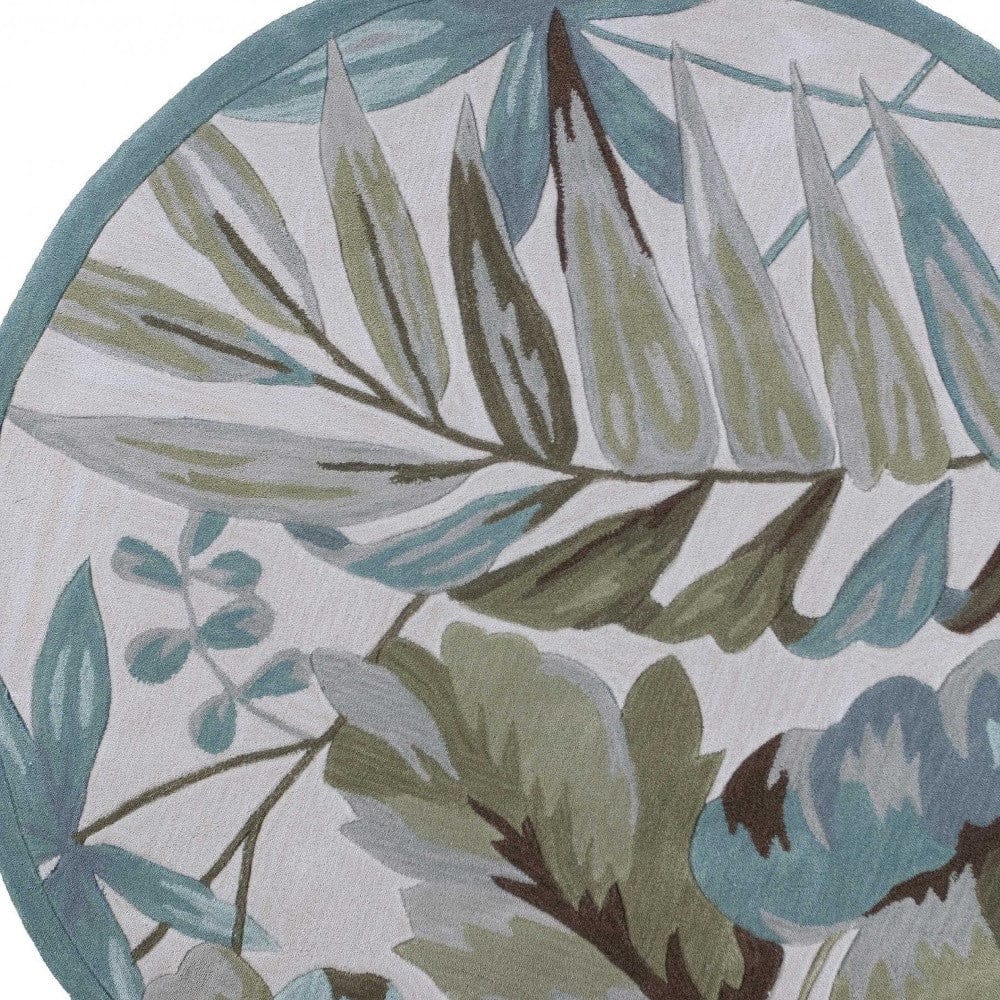 5' X 7' 6 Polyester Ivory  Area Rug