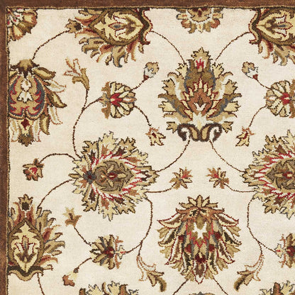 5' X 8' Wool Ivory Area Rug