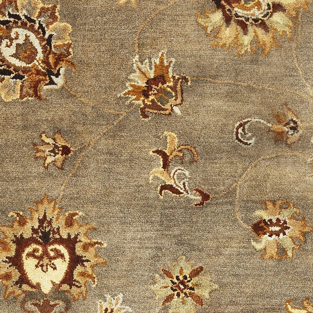 5' X 8' Wool Grey Area Rug