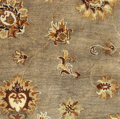 5' X 8' Wool Grey Area Rug