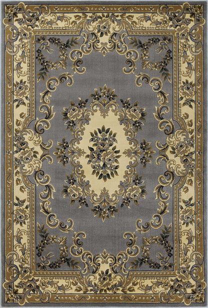 7' X 10'  Polypropylene Slate Blue Area Rug