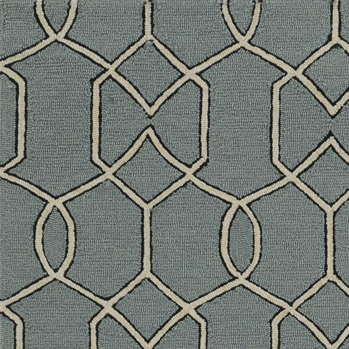 5' X 7' Spa Geometric Trellis Uv Treated Indoor Area Rug