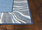 6'7 X 9'6 Polyester Denim Area Rug