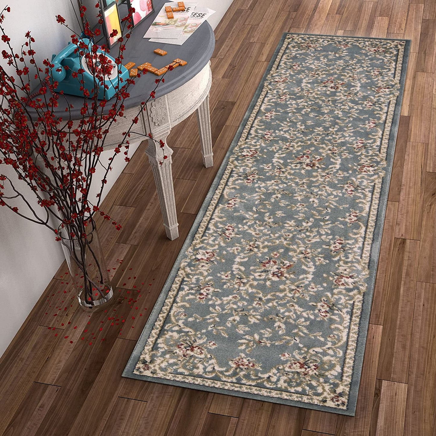 9' X 12'  Polypropylene Slate Blue Area Rug