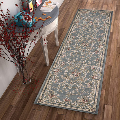 9' X 12'  Polypropylene Slate Blue Area Rug