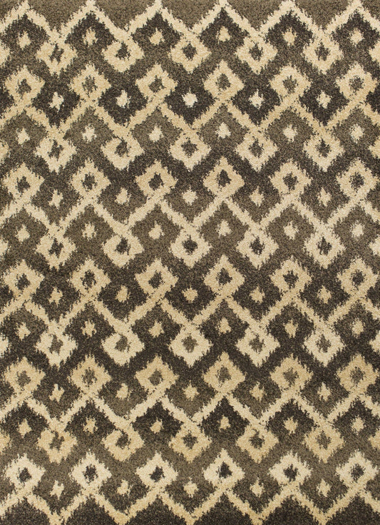 2'7 X 4'11 Polypropylene Smoke Sand Area Rug