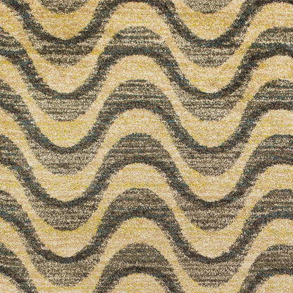 2'7 X 4'11 Polypropylene Greysand Area Rug