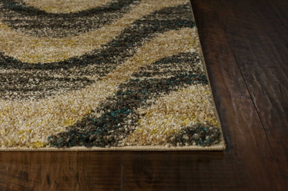 2'7 X 4'11 Polypropylene Greysand Area Rug