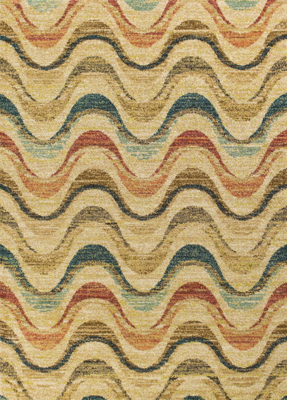 2'7 X 4'11 Polypropylene Greysand Area Rug