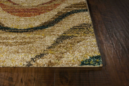 2'7 X 4'11 Polypropylene Greysand Area Rug