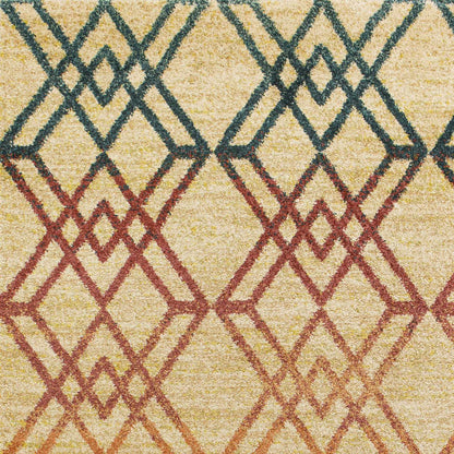 2'7 X 4'11 Polypropylene Brown Area Rug