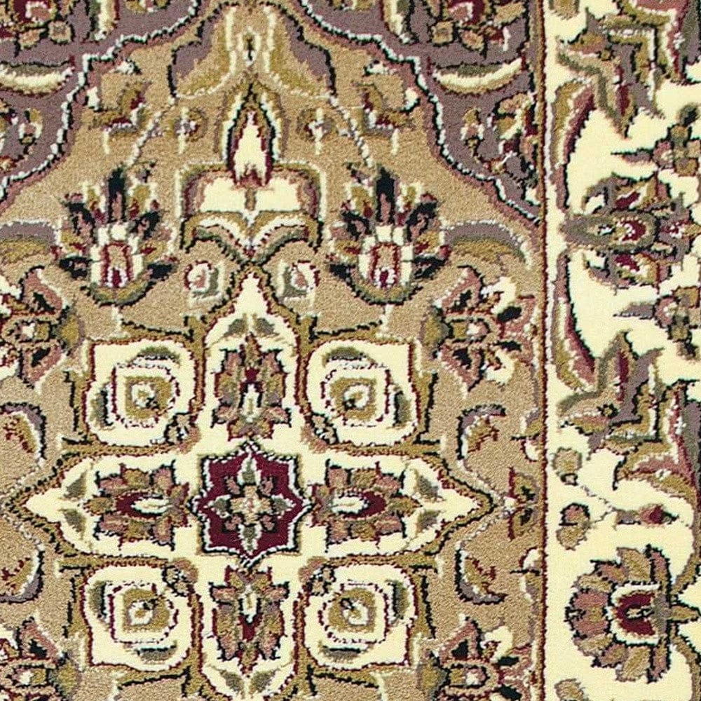 9' X 13'  Polypropylene Beige Or  Ivory  Area Rug