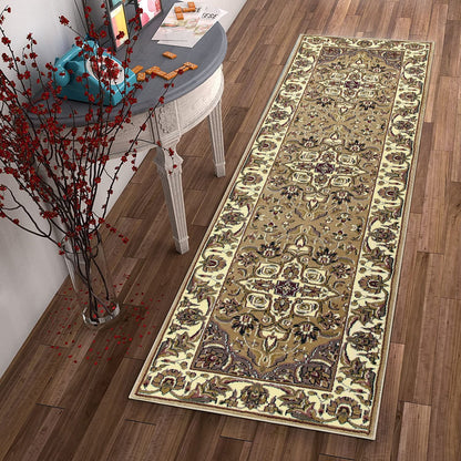 9' X 13'  Polypropylene Beige Or  Ivory  Area Rug