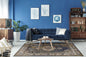 9' X 13'  Polypropylene Navy Area Rug