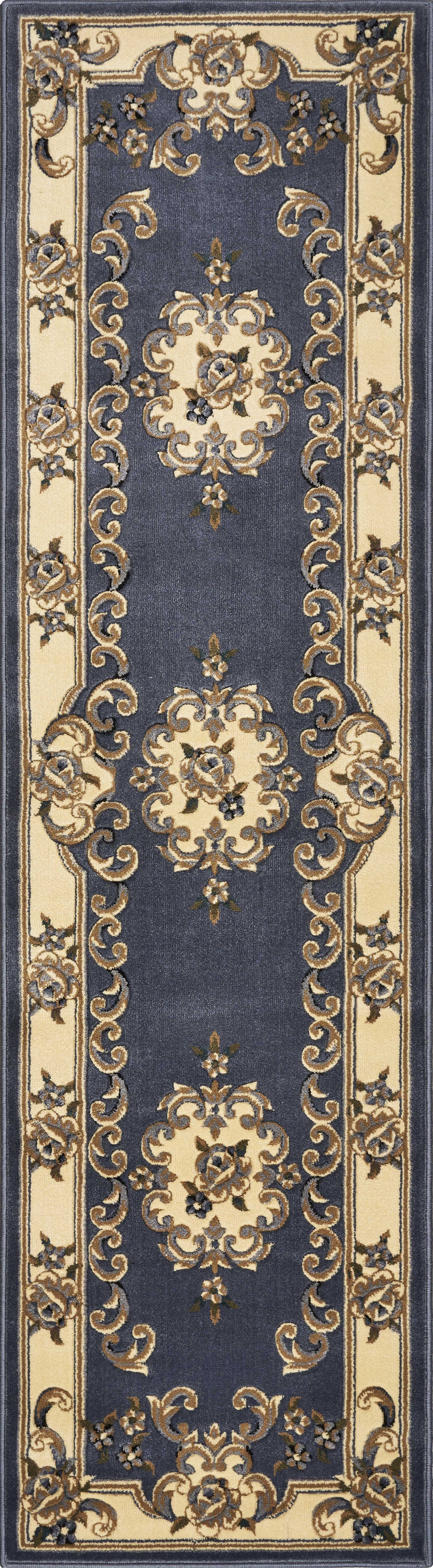 2' X 3' Polypropylene Blue Accent Rug