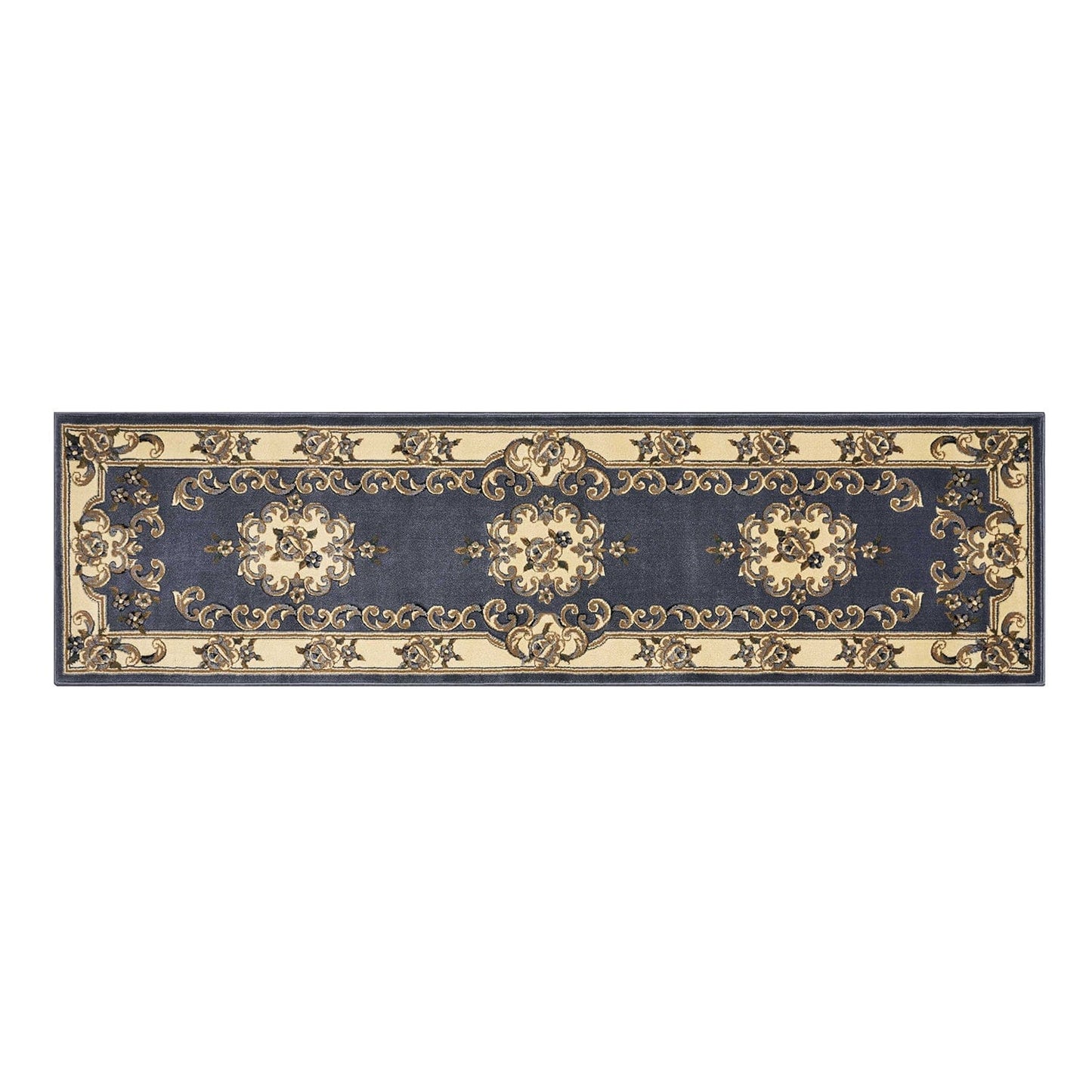 2' X 3' Polypropylene Blue Accent Rug