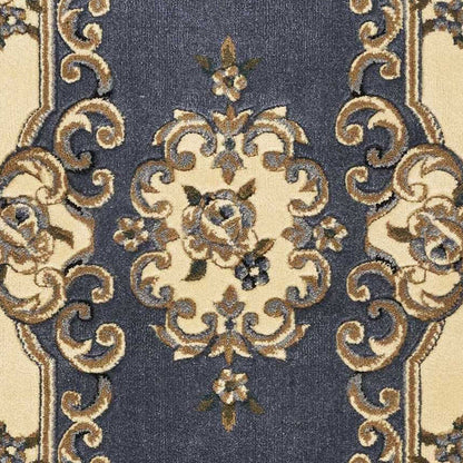2' X 3' Polypropylene Blue Accent Rug