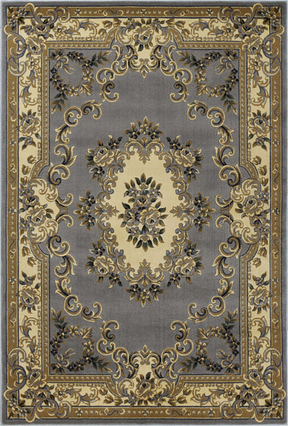 7' X 10'  Polypropylene Slate Blue Area Rug
