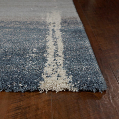 7 X 10  Polypropylene Blue Area Rug