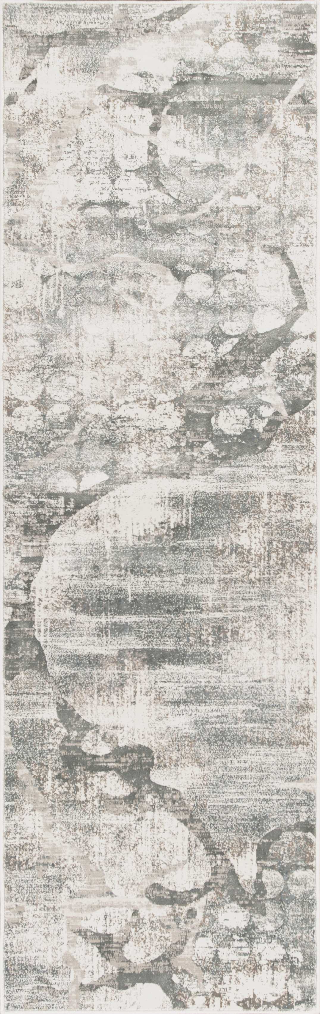 8'X11' Ivory Mist Machine Woven Abstract Indoor Area Rug