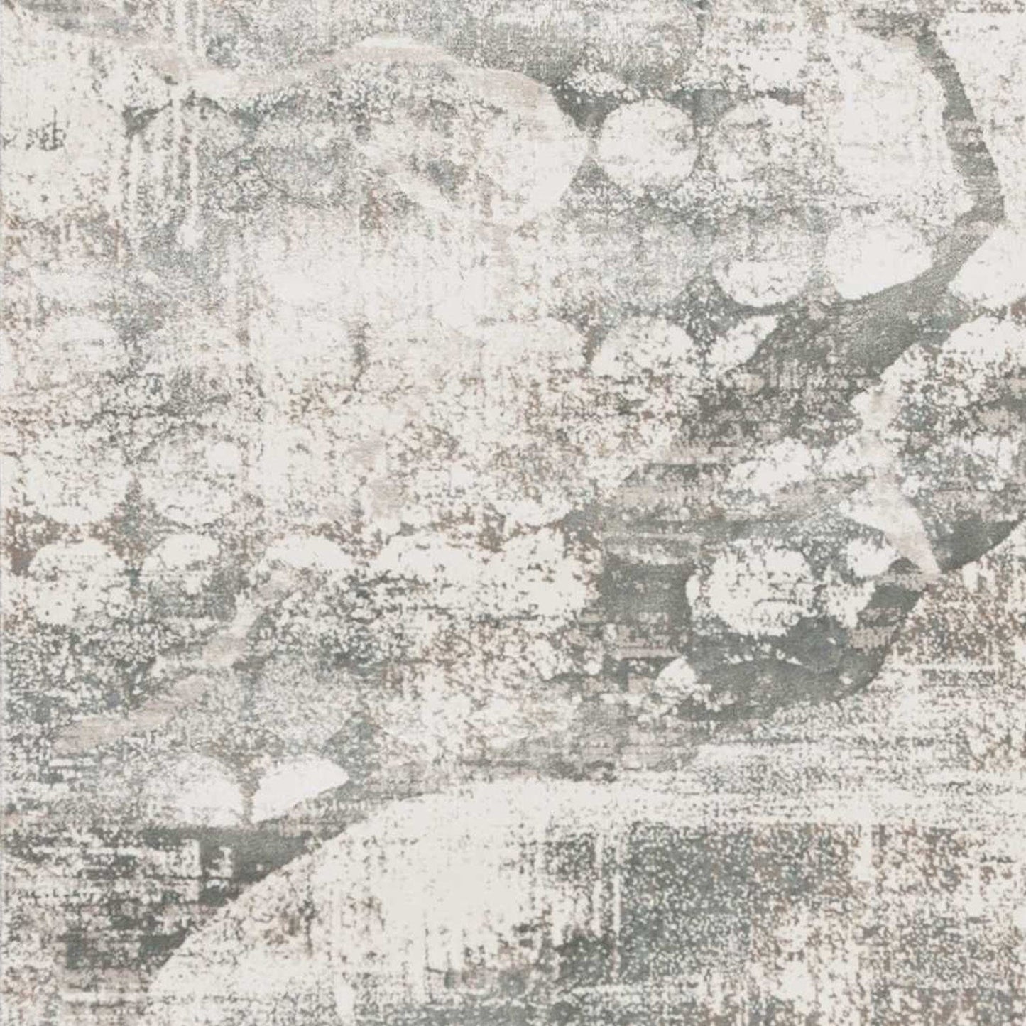 8'X11' Ivory Mist Machine Woven Abstract Indoor Area Rug