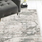 8'X11' Ivory Mist Machine Woven Abstract Indoor Area Rug