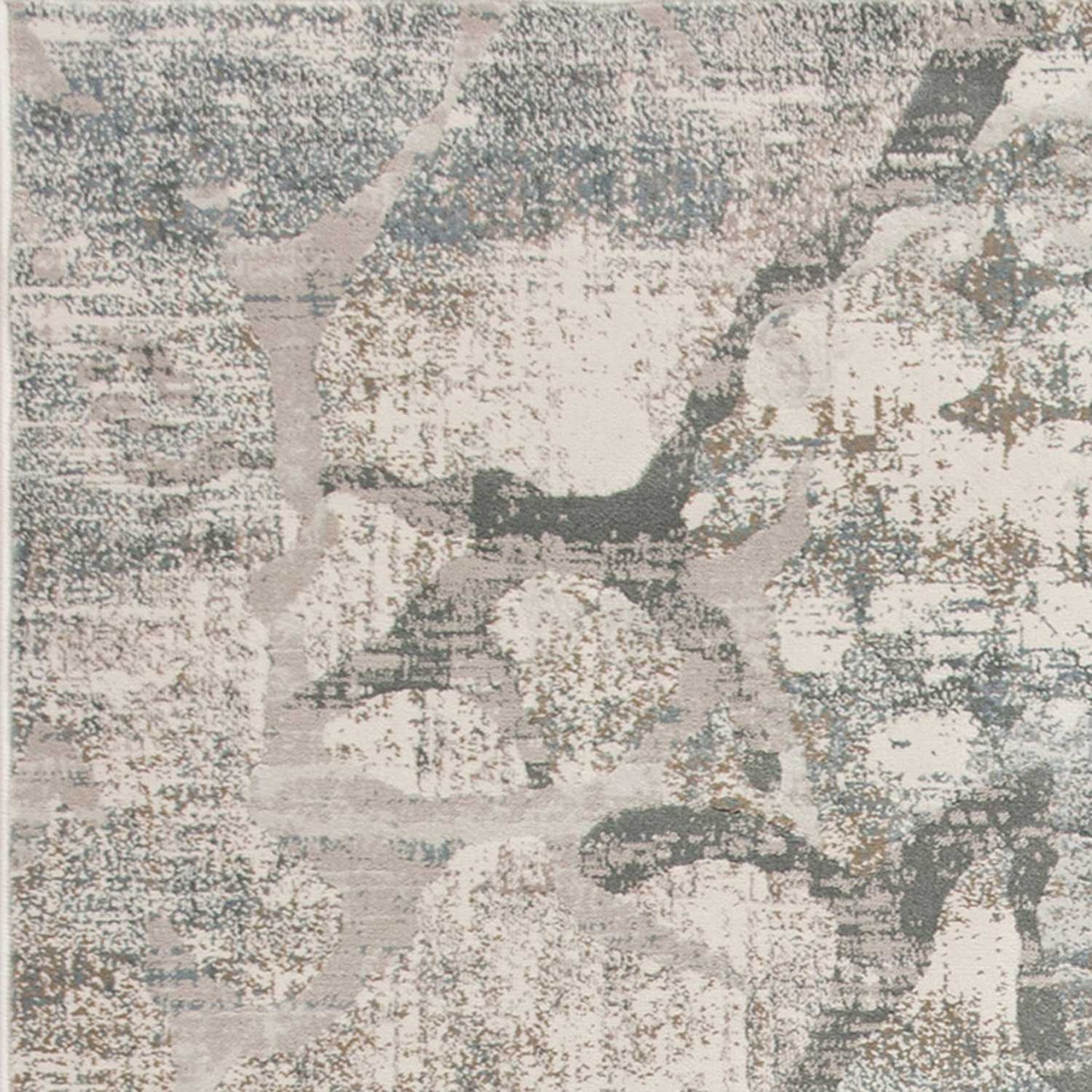 8'X11' Ivory Mist Machine Woven Abstract Indoor Area Rug
