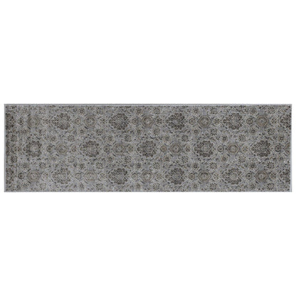 2' X 7' Silver Ancient Viscose Runner Rug