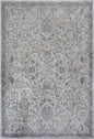 3'X5' Silver Blue Machine Woven Paisley Indoor Area Rug