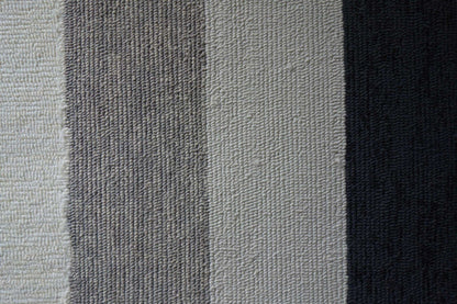 7' Square   Uv Treated Polypropylene Charcoal Area Rug