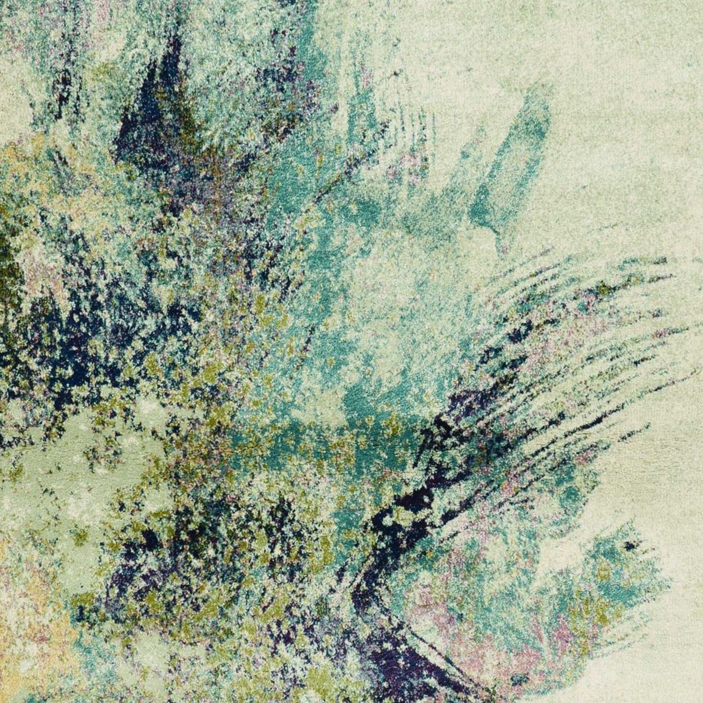 3'X5' Ivory Machine Woven Abstract Splatter Indoor Area Rug