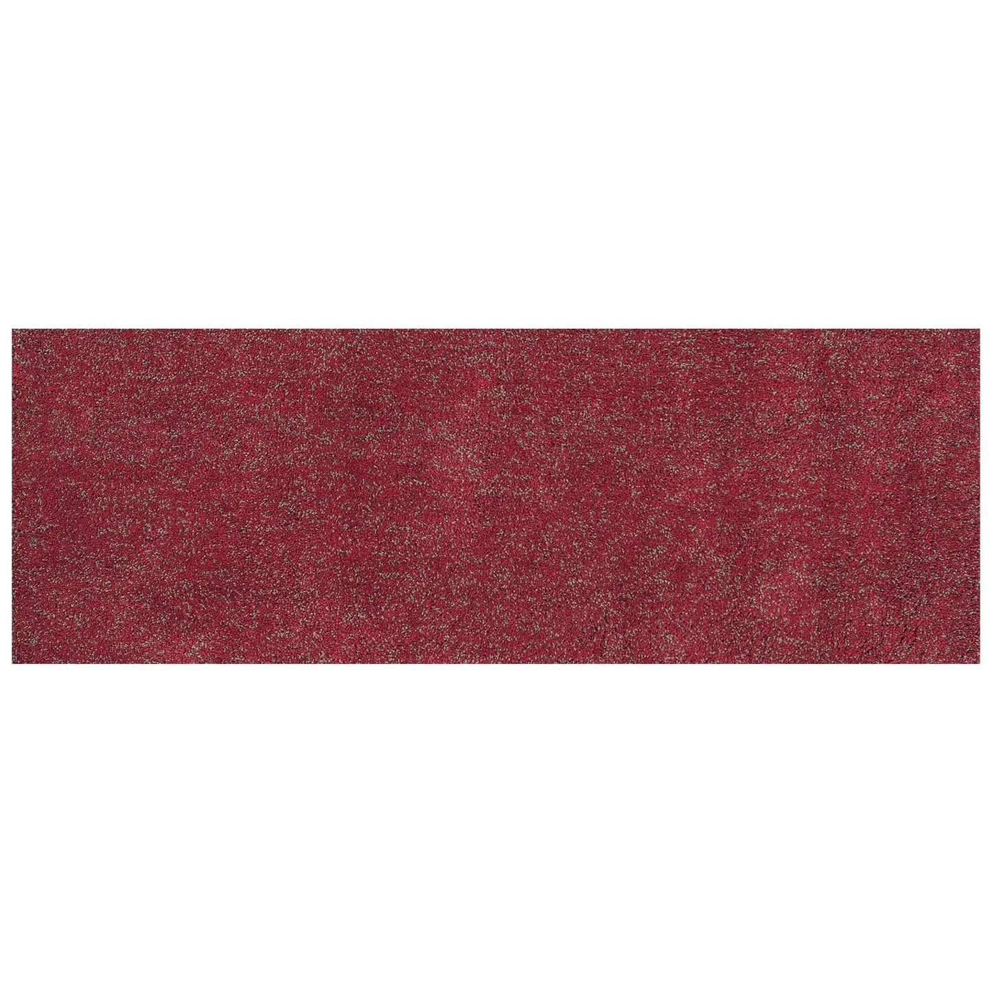 8' Round  Polyester Red Heather Area Rug