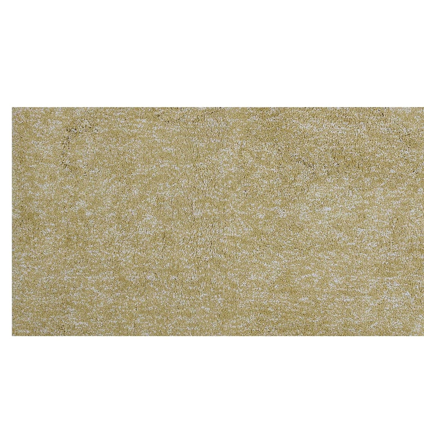8' Round  Polyester Yellow Heather Area Rug