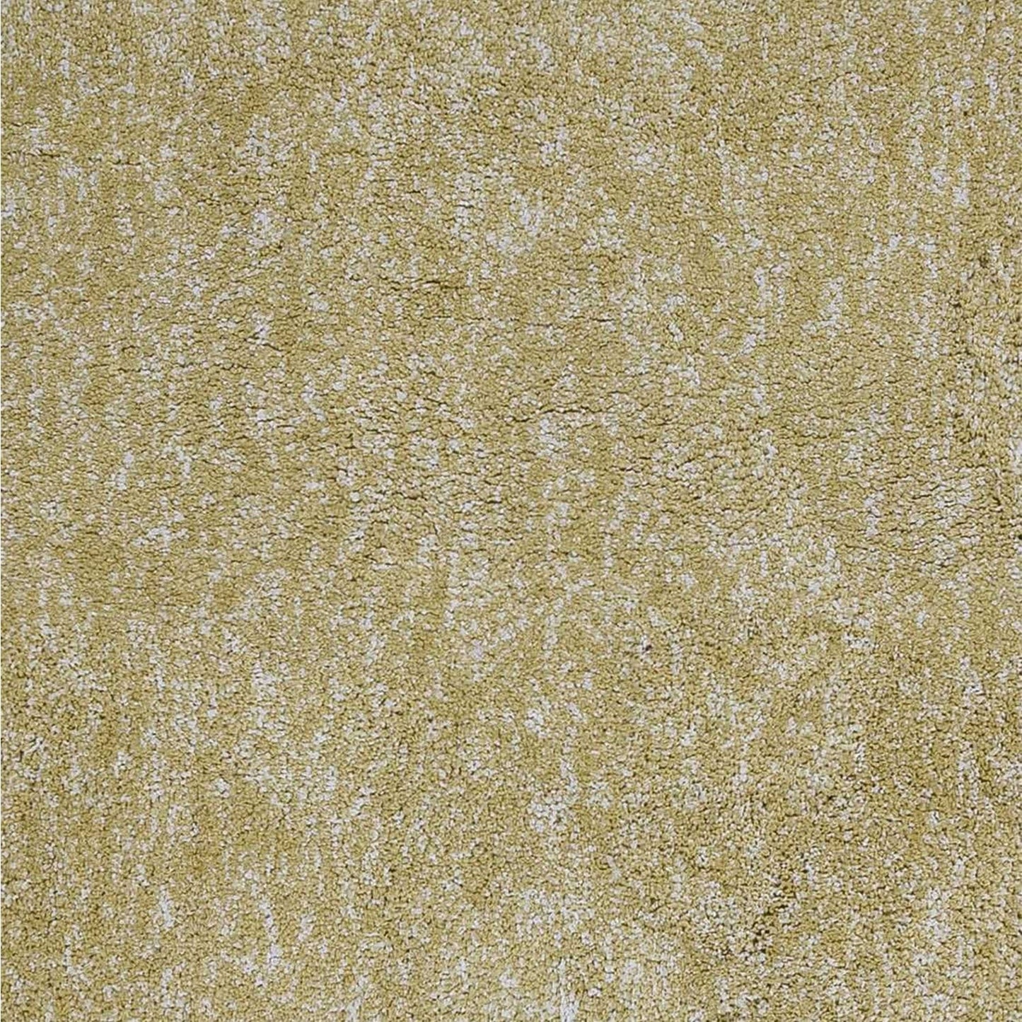 8' Round  Polyester Yellow Heather Area Rug