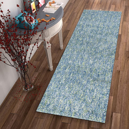 8' Round  Polyester Seafoam Heather Area Rug