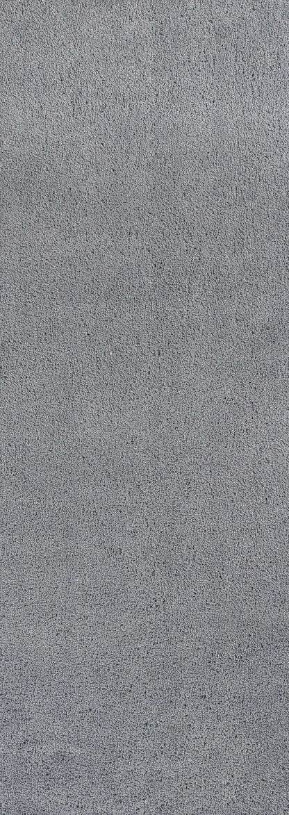 8' Round  Polyester Grey Area Rug