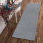8' Round  Polyester Grey Area Rug