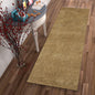 8' Round  Polyester Gold Area Rug