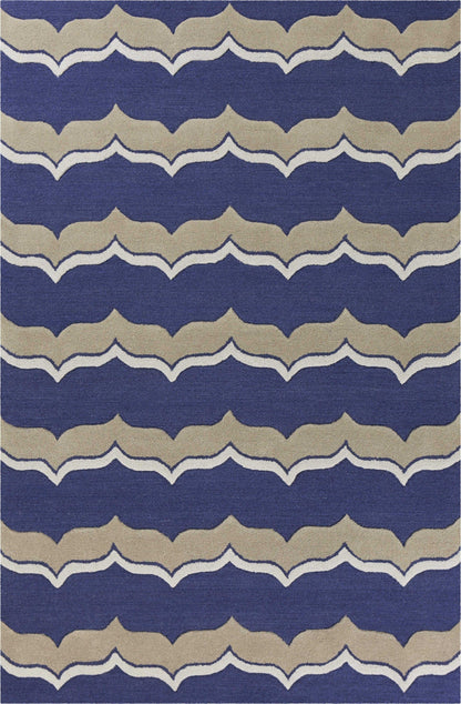 3'3 X 5'3 Wool Indigo Pumice Area Rug