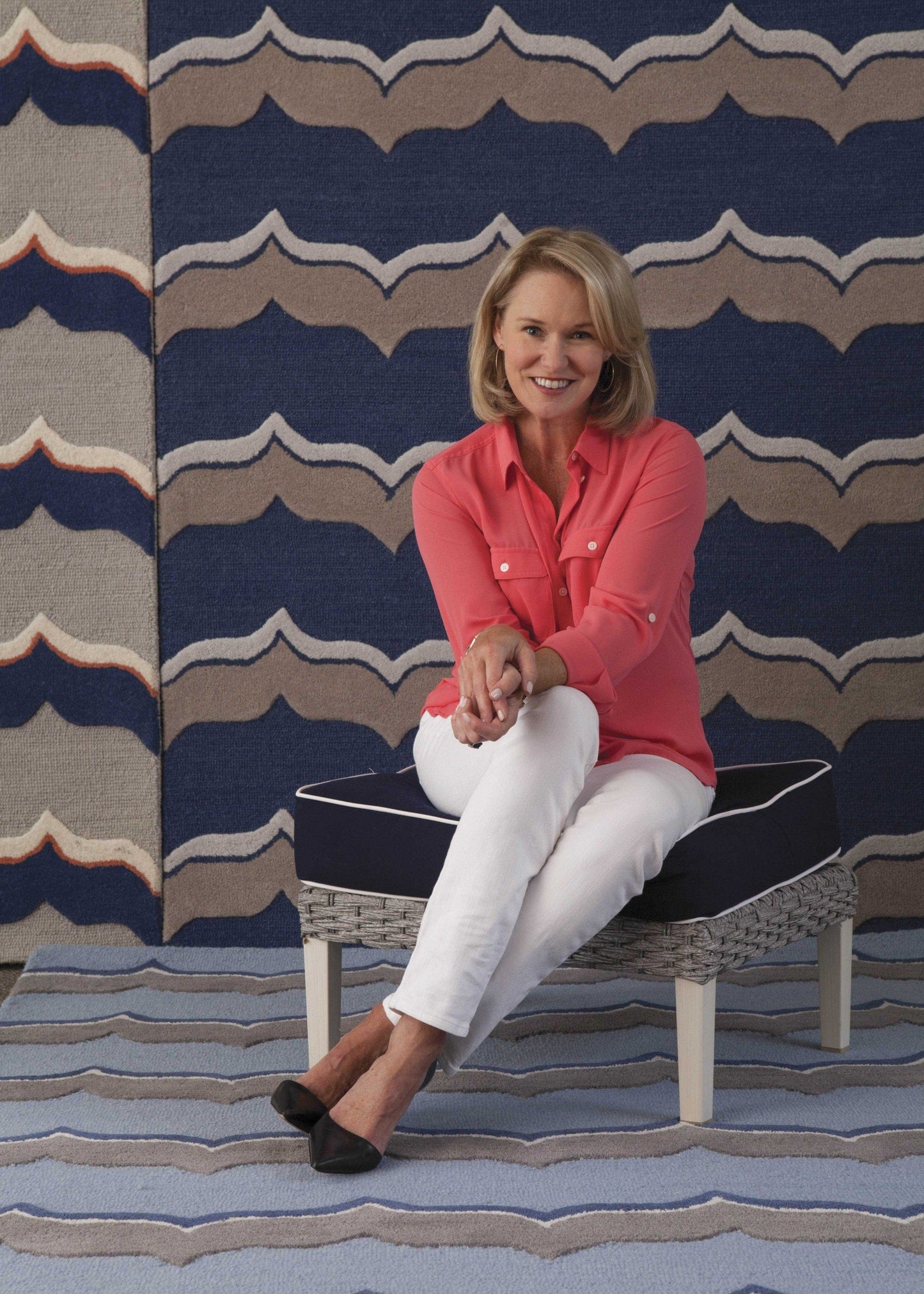 3'3 X 5'3 Wool Indigo Pumice Area Rug