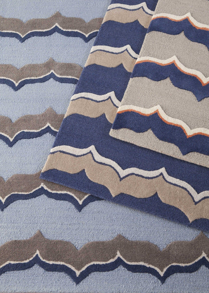 3'3 X 5'3 Wool Indigo Pumice Area Rug