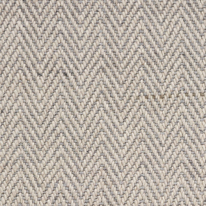 5'X8' Oatmeal Beige Hand Woven Houndstooth Indoor Area Rug